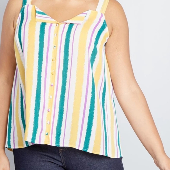 Modcloth woven tank top - Picture 3 of 12